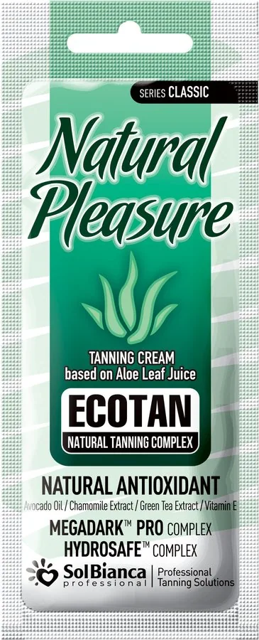 САШЕ Natural Pleasure Крем для загара с экстрактом зеленого чая и экстрактом ромашки 15 мл