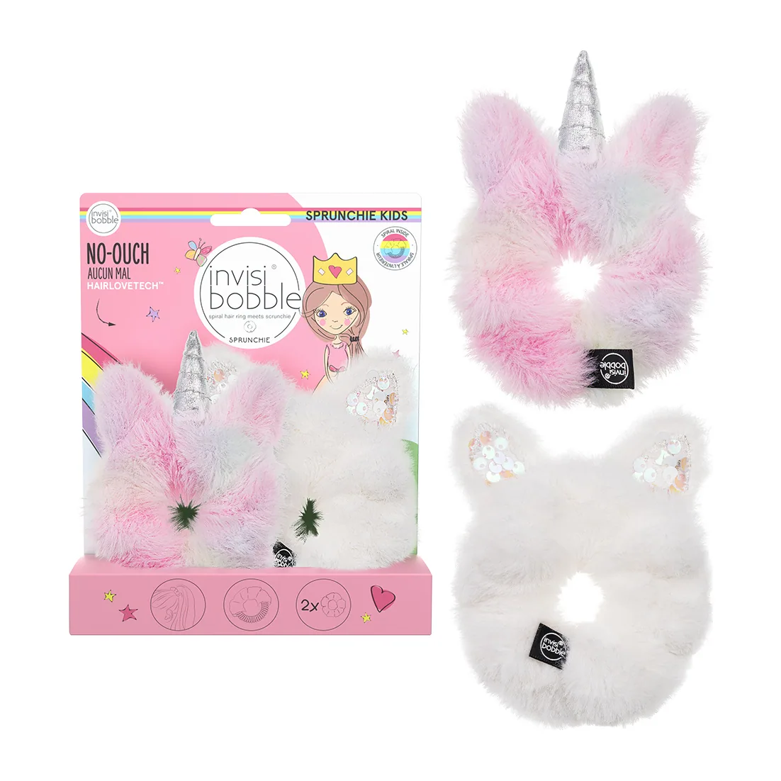 Набор резинок-браслетов invisibobble KIDS SPRUNCHIE DUO Bunnycorn