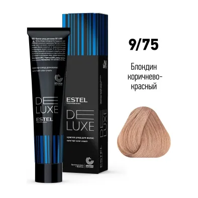 9/75 Краска-уход De Luxe, блондин коричнево-красный