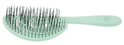 Щетка Dewal Beauty серия "Ocean wave", продувная, с нейлоновым штифтом, форма волна мятн