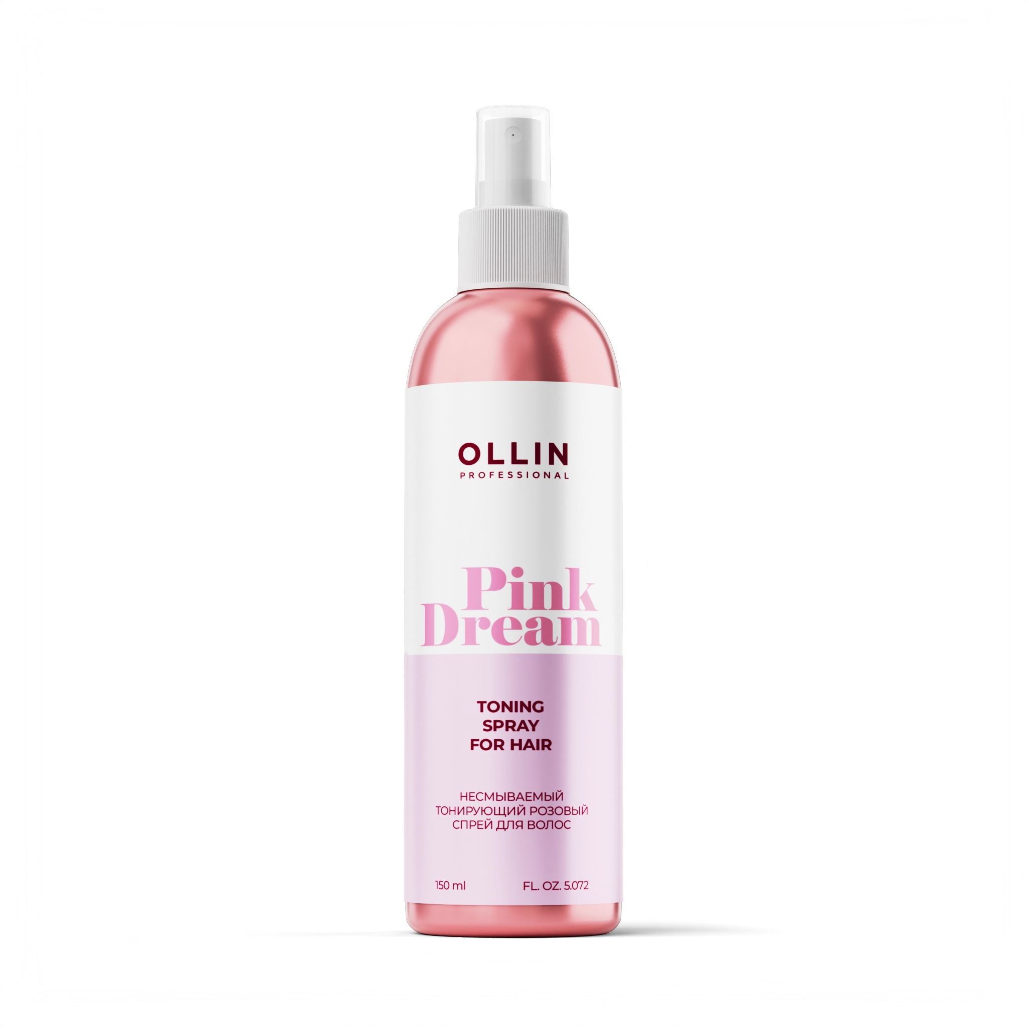 OLLIN PINK DREAM Тонирующий розовый спрей для волос 150мл