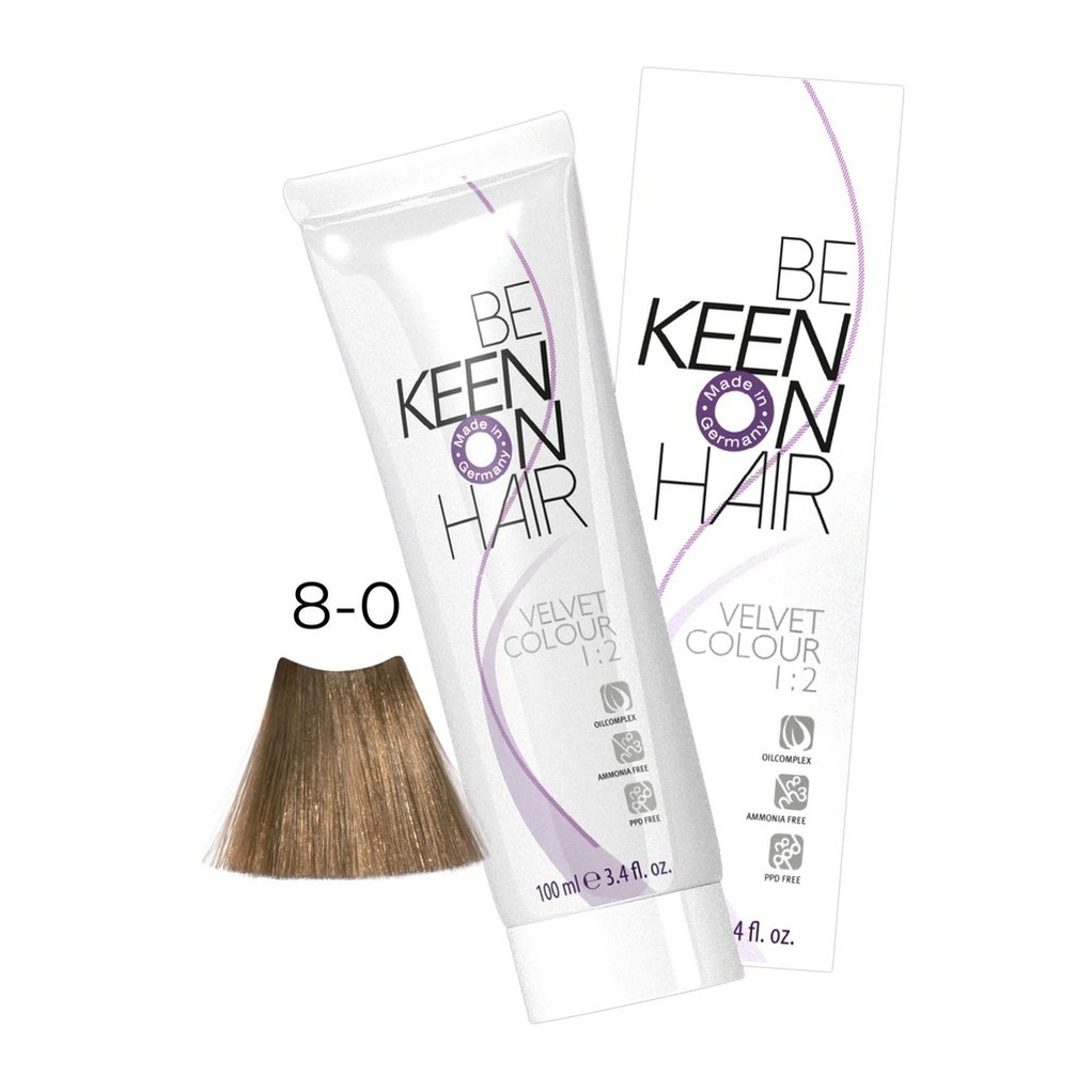 Крем-краска без аммиака VELVET COLOUR 8.0 Blond/Блондин