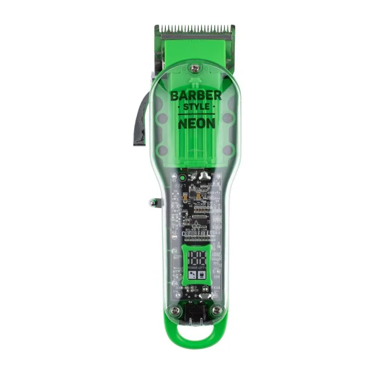 Машинка для стрижки DEWAL PRO BARBER STYLE NEON GREEN, аккум\сет, 6000 об\мин, нож 45 мм, 0,8 - 2,0