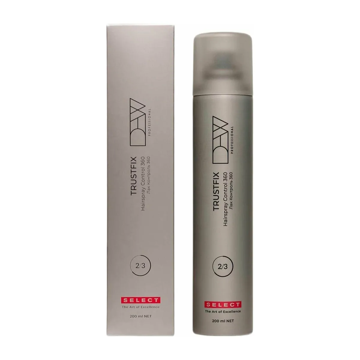 Лак для волос КОНТРОЛЬ 360 (в ИНДИВ.КОРОБКЕ), SELECT 200 мл DEW PROFESSIONAL