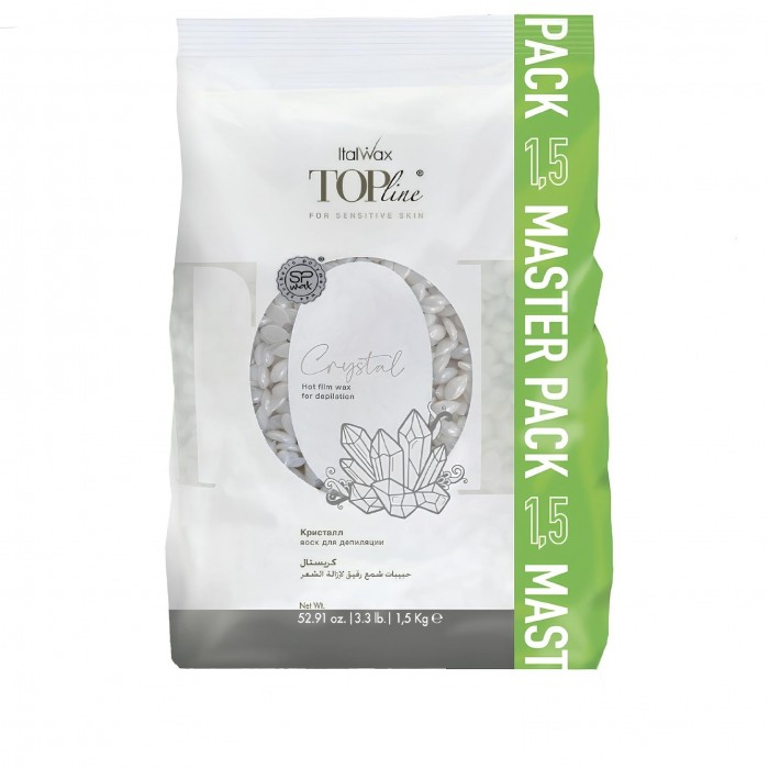 Воск горячий (пленочный)  ITALWAX Top Line Crystal (Кристалл)  гранулы 1,5 кг