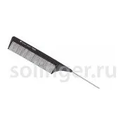 Расческа HairWay Carbon Advance хвост. метал. 225мм