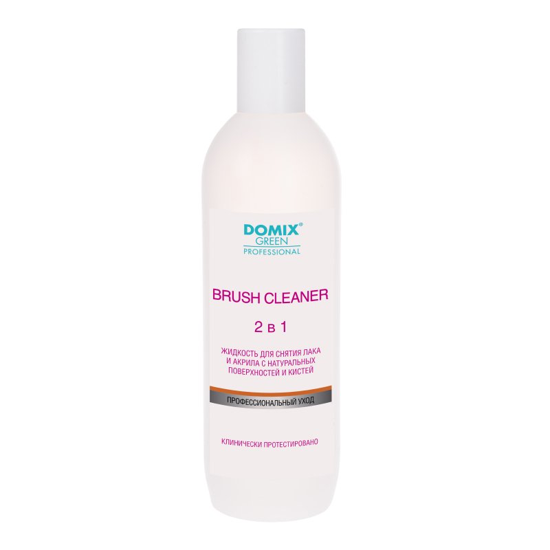 DGP Brush cleaner 2 в 1 Жидкость для снятия лака и акрила с натуральных поверхностей и кистей 500 мл