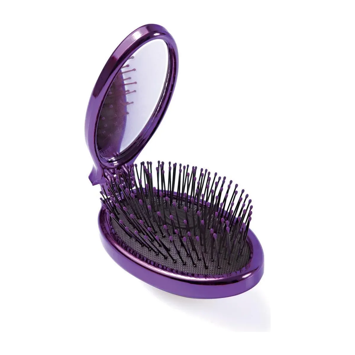 WET BRUSH MINI POP FOLD PURPLE Мини-щетка для спутанных волос раскладная (фиолетовая)