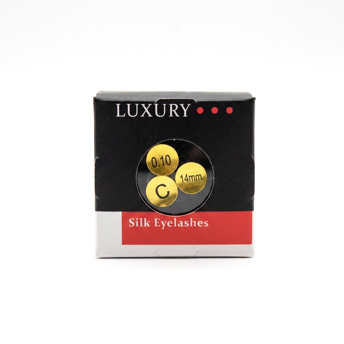 Ресницы для наращивания Luxury, шёлк Ø 0,10 мм, №14