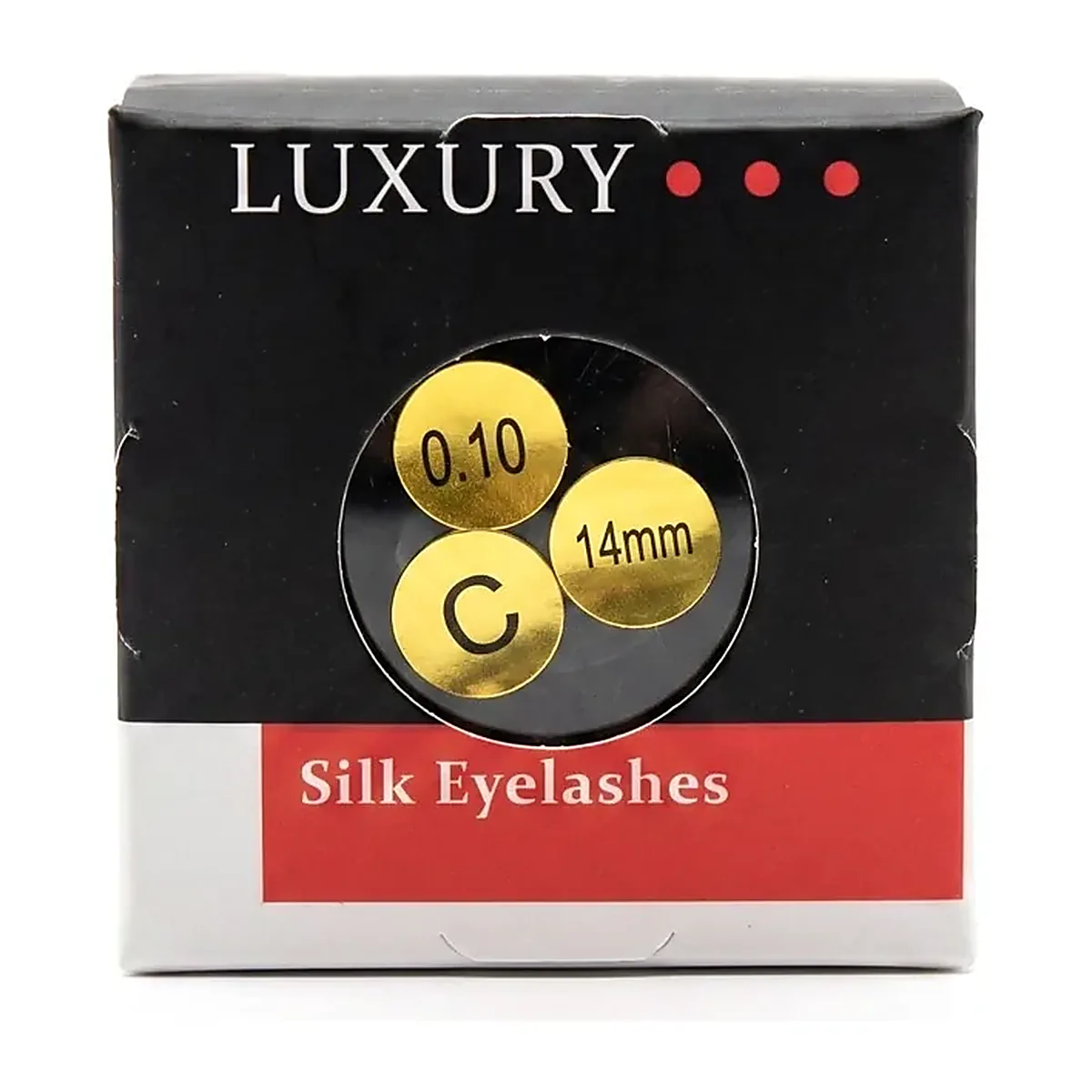 Ресницы для наращивания Luxury, шёлк Ø 0,10 мм, №14