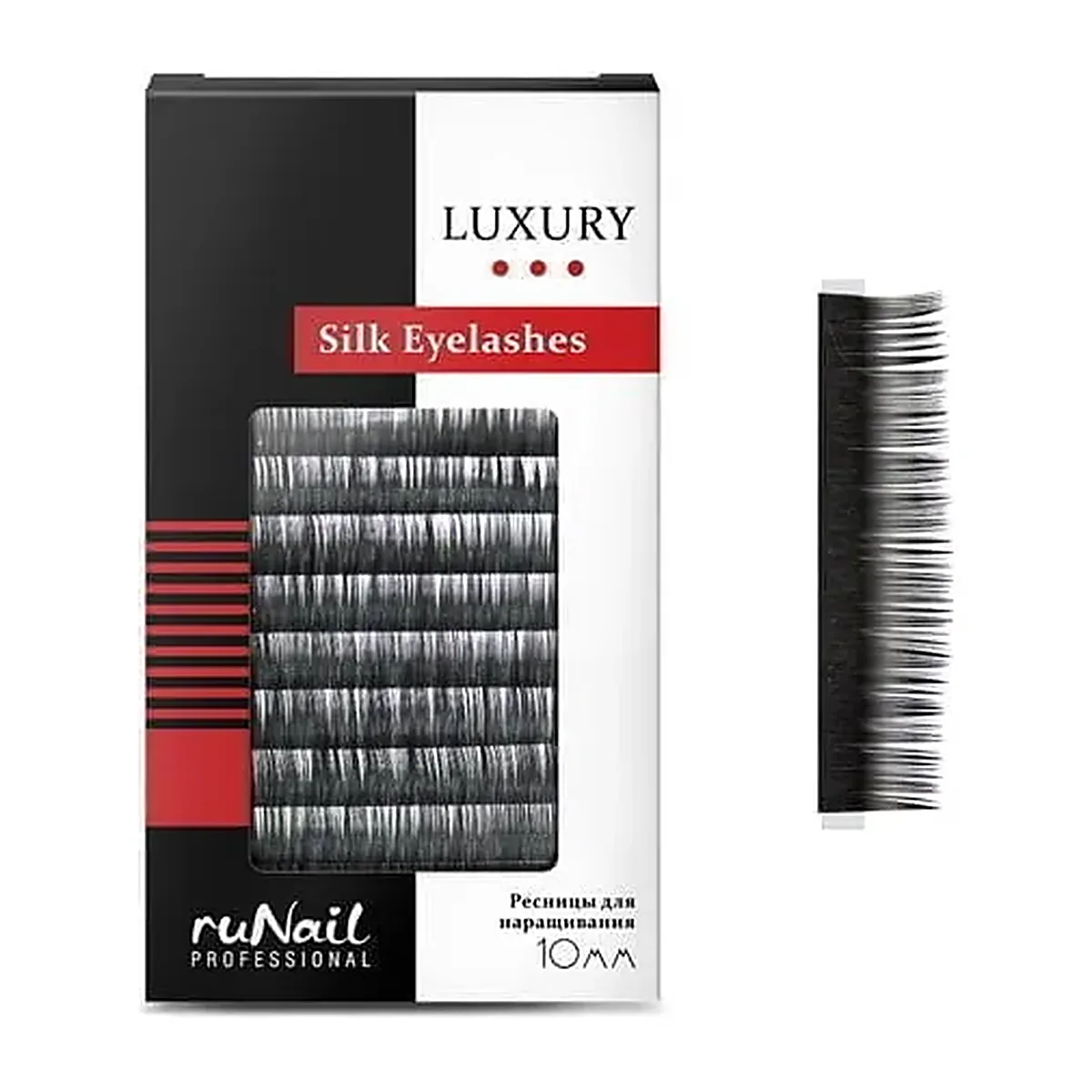 Ресницы для наращивания Luxury, шёлк Ø 0,10 мм, №14, 12 линий