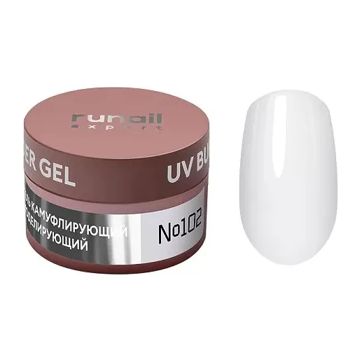 Гель моделирующий UV BUILDER GEL Runail Expert №102, 15г банка