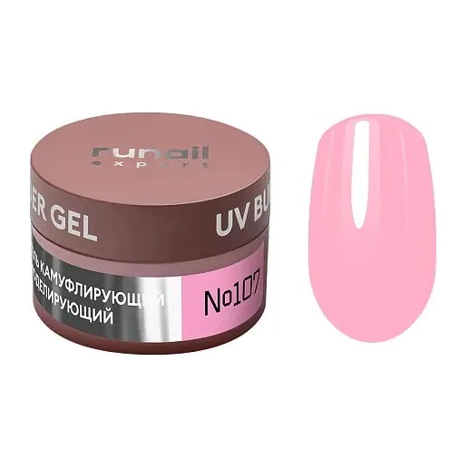 Гель моделирующий UV BUILDER GEL Runail Expert №107, 15г банка