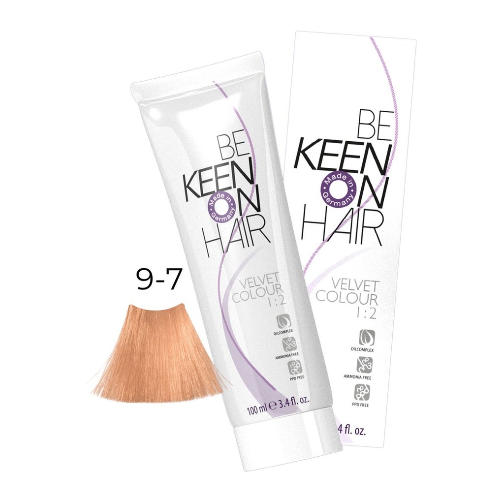 Крем-краска без аммиака VELVET COLOUR 9.7 Hellblond Braun/Светло-коричневый блондин