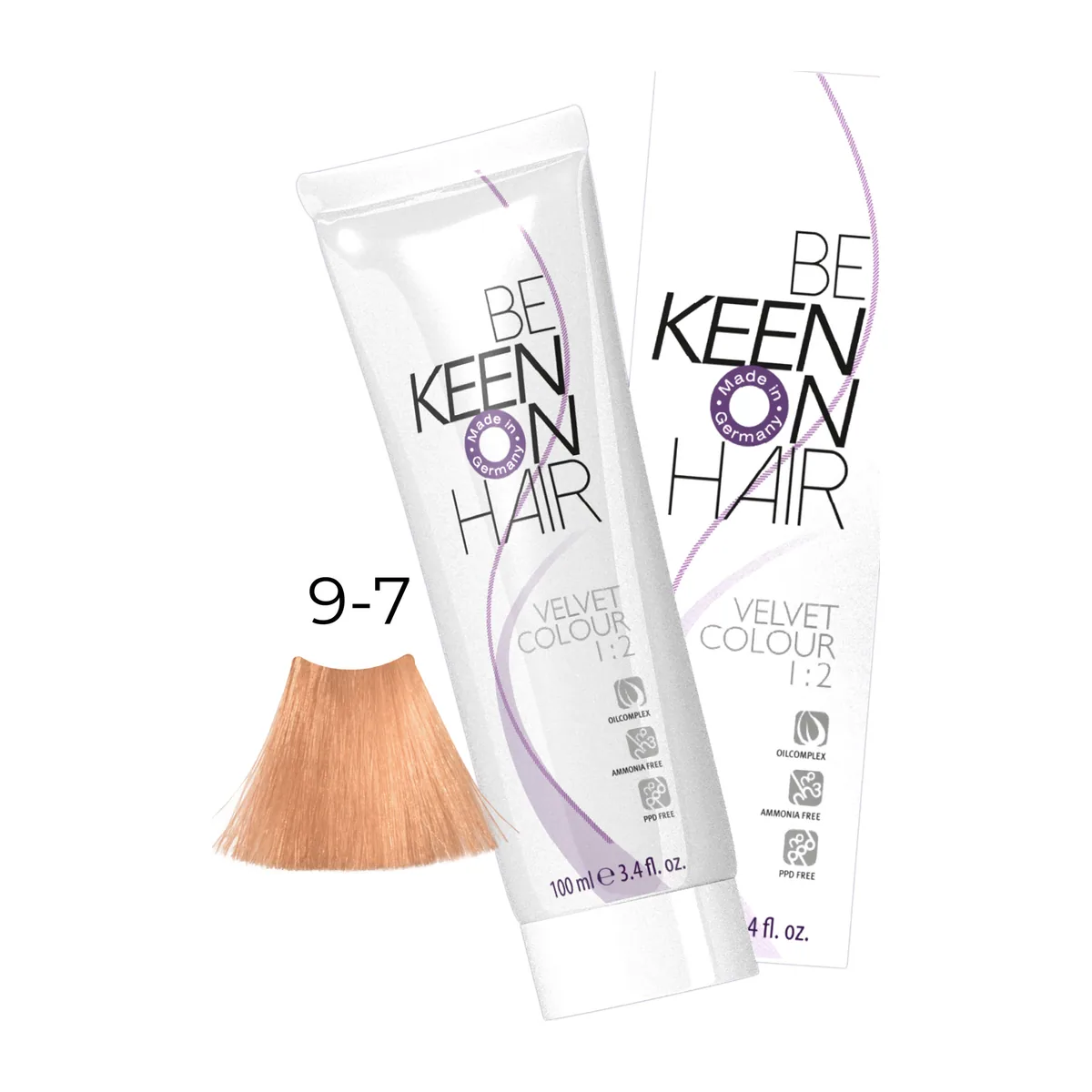 Крем-краска без аммиака VELVET COLOUR 9.7 Hellblond Braun/Светло-коричневый блондин