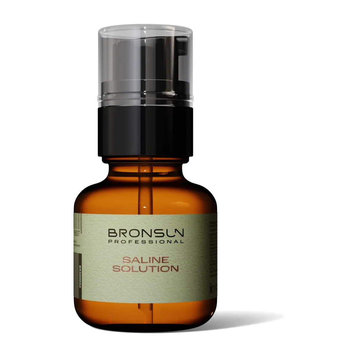 Раствор солевой для обезжиривания ресниц и бровей 50 мл SALINE SOLUTION BRONSUN