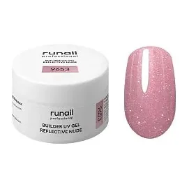 Моделирующий УФ-гель светоотражающий BUILDER UV GEL REFLECTIVE NUDE, 15г №9653
