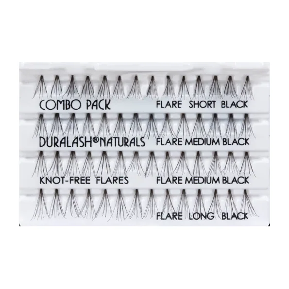 Ardell Duralash Naturals Knot-Free Flairs Long Black Пучки ресниц безузелковые длинные черные