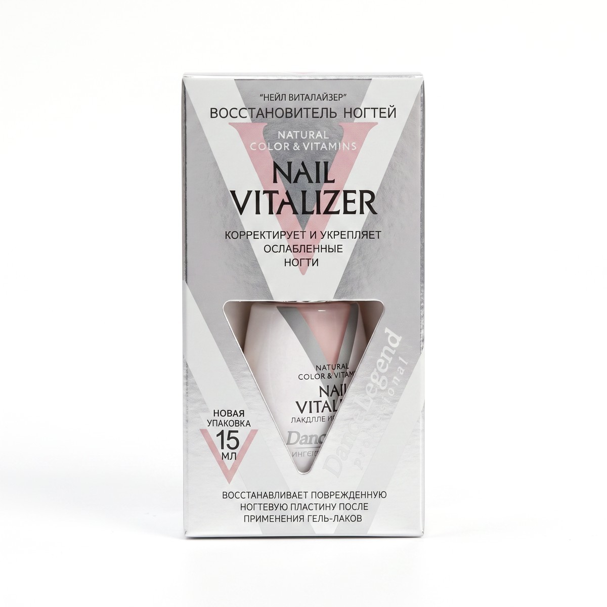 Лечебный лак Nail Vitalizer для ногтей "Dance Legend" (укрепление/питание/защита) № 16 