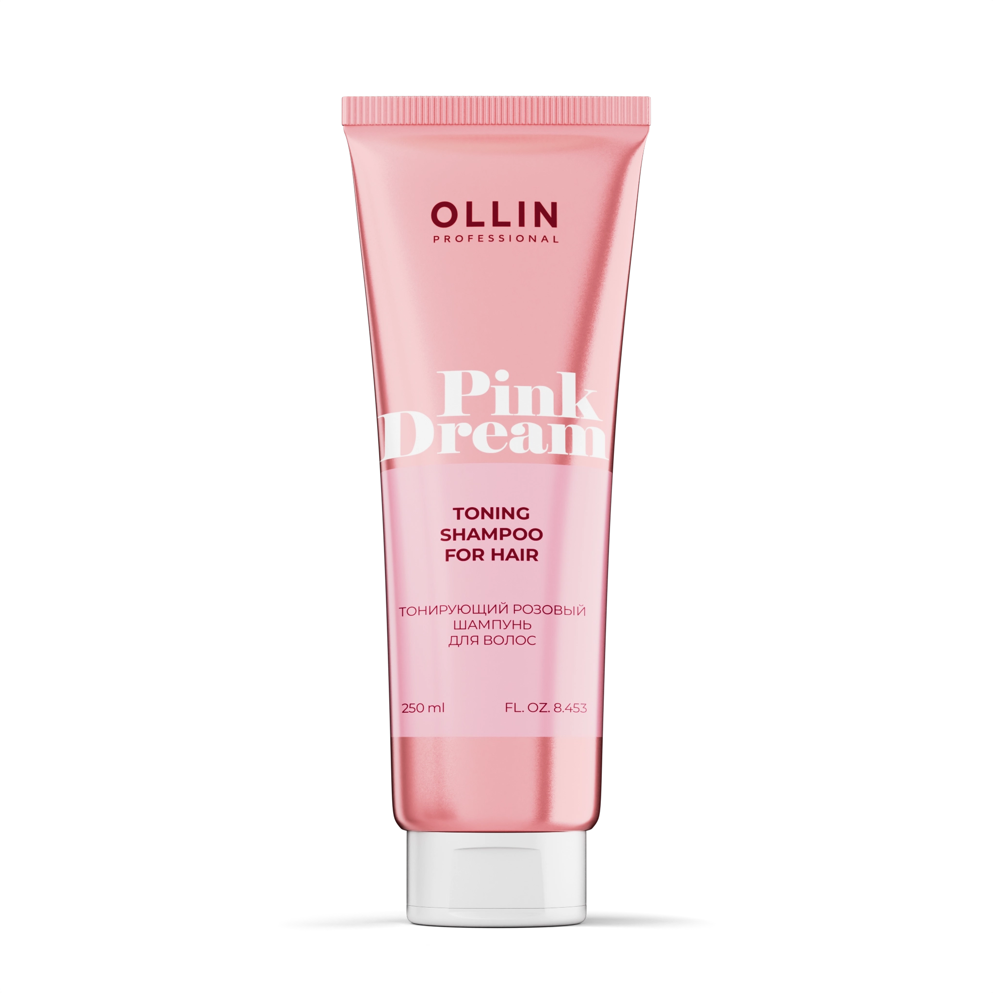 OLLIN PINK DREAM Тонирующий розовый шампунь для волос 250мл
