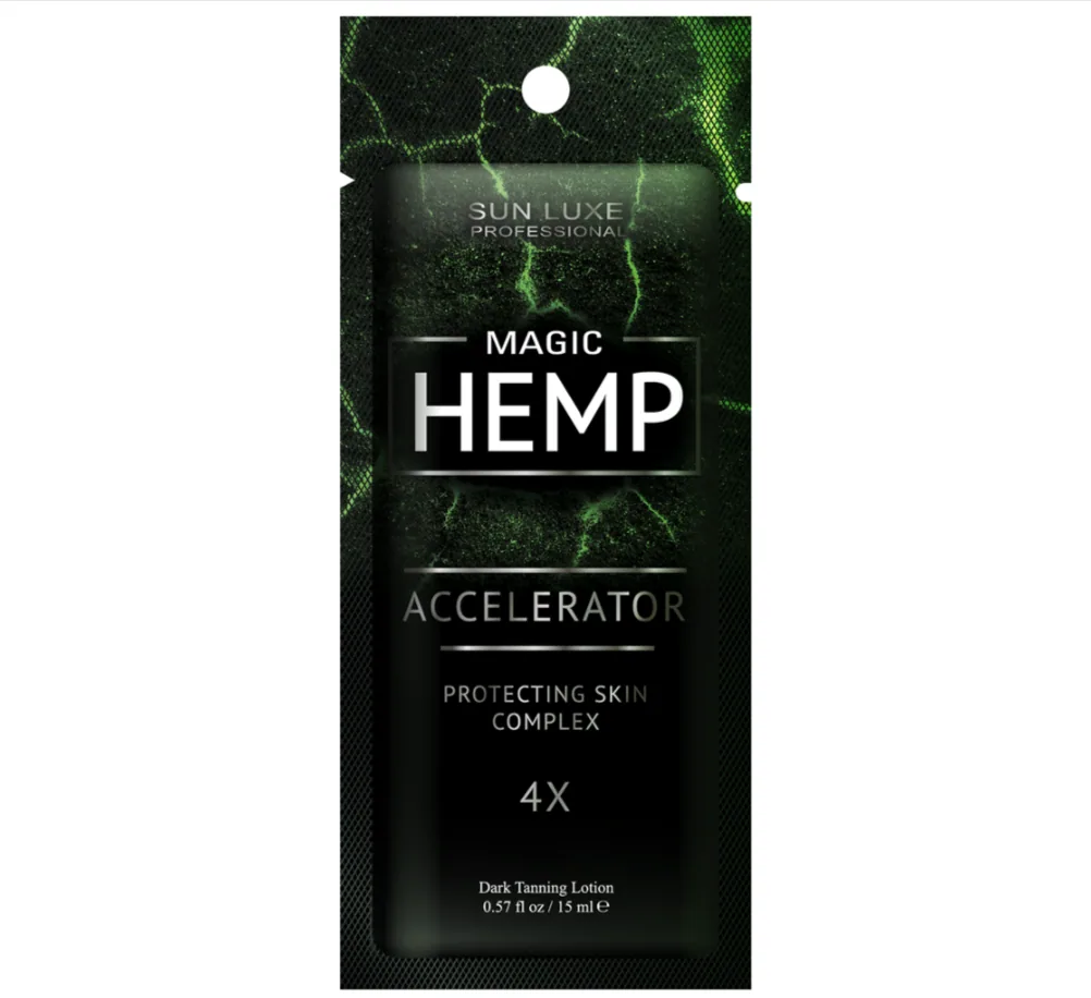 САШЕ Крем для загара в солярии "Magic Hemp 4х" SUN LUXE 15мл
