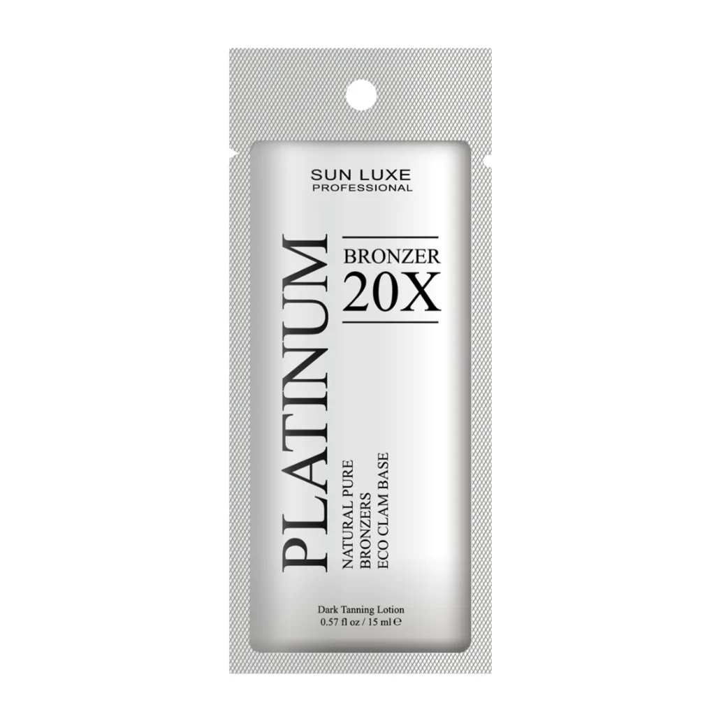 САШЕ Крем для загара в солярии "Platinum Bronzer 20x" SUN LUXE 15мл.