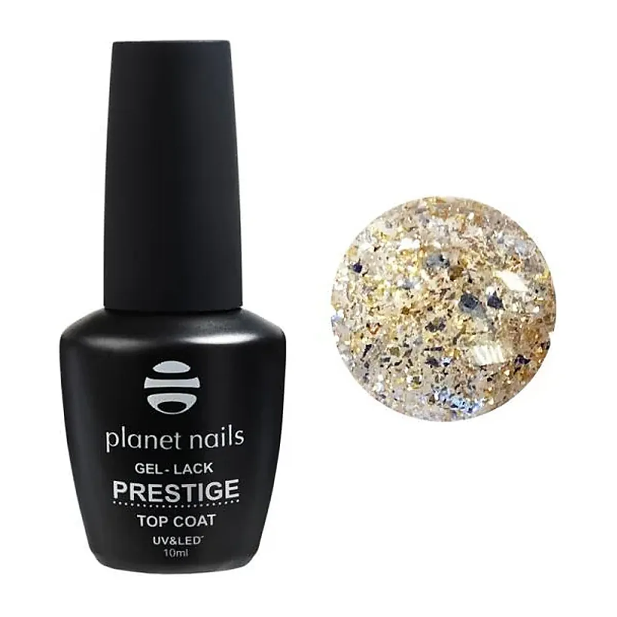 Гель-лак Planet Nails, "PRESTIGE" - Top FOIL, 10 мл