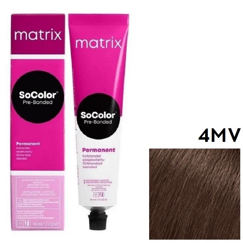 MATRIX SOCOLOR beauty 4 MV Шатен Мокка Перламутровый 90 мл