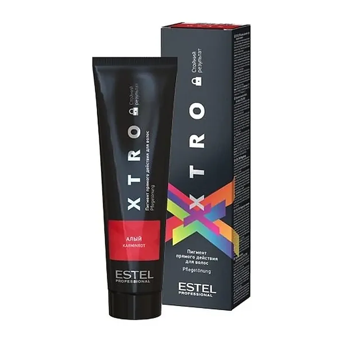 Пигмент прямого действия для волос XTRO BLACK Алый, 100 мл