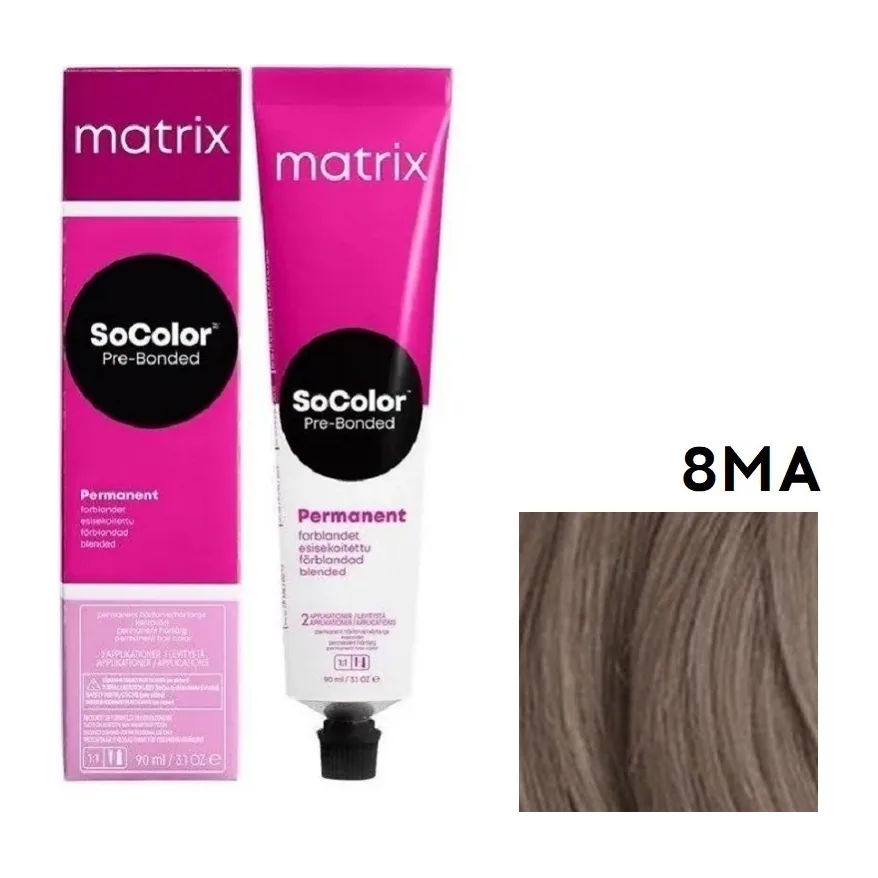 MATRIX SOCOLOR beauty 8 Ma светлый блондин мокка пепельный 90 мл