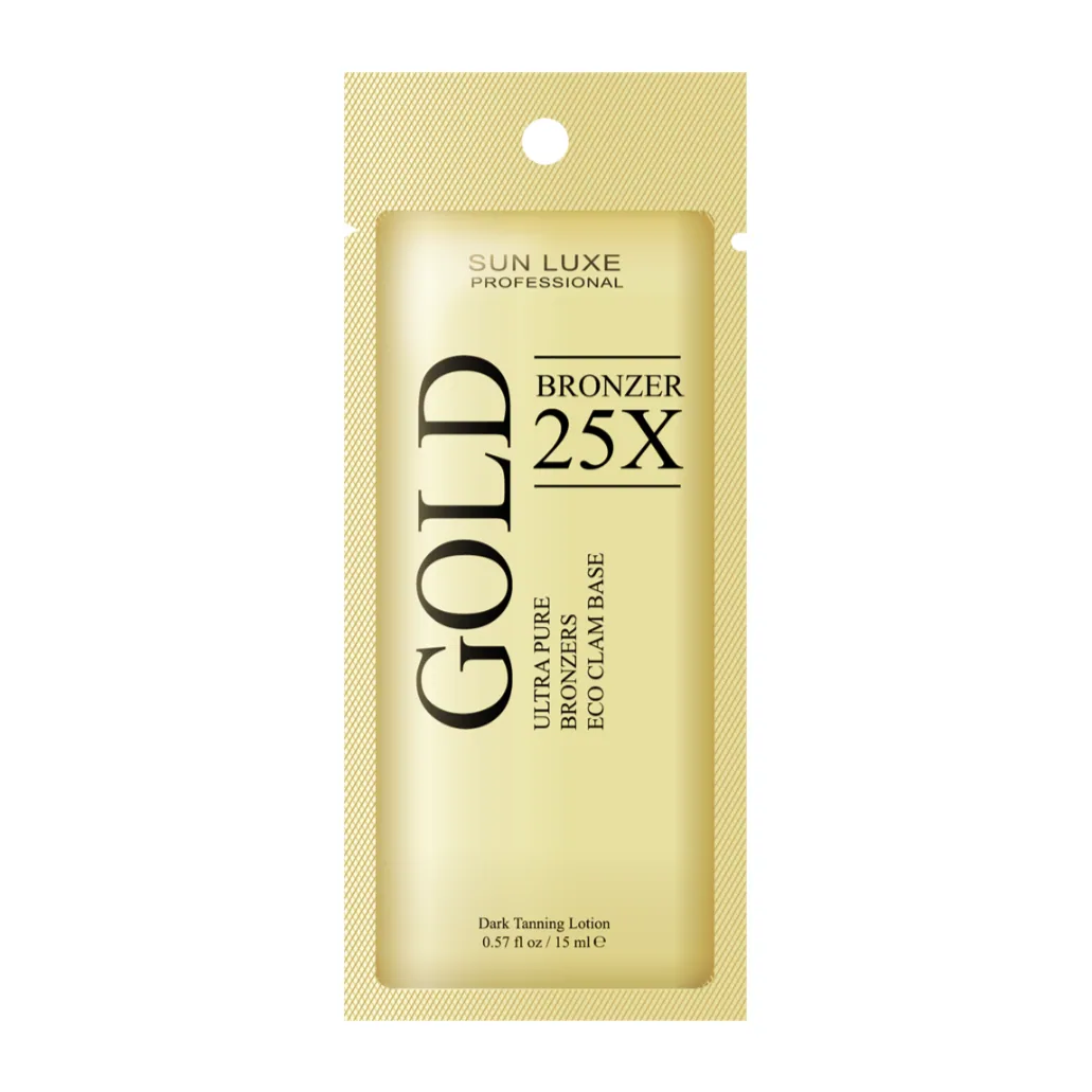 САШЕ Крем для загара в солярии "Gold Bronzer 25x" SUN LUXE 15мл.
