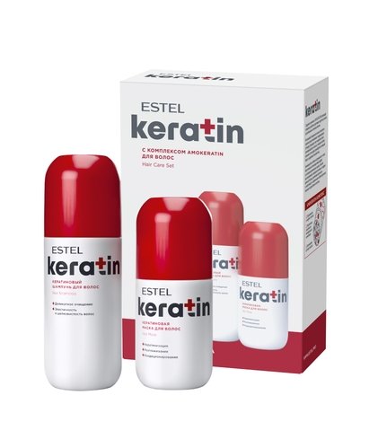 Набор для ухода за волосами ESTEL KERATIN (ш.400мл+ маска 300 мл.)
