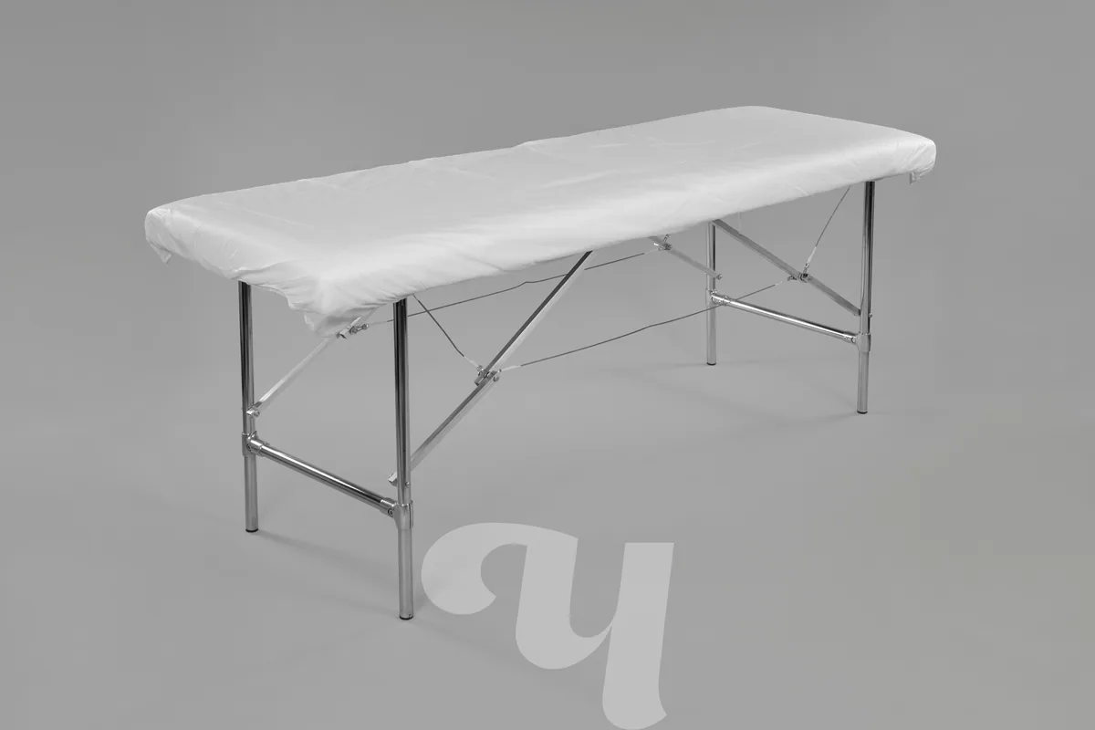 Чехол на кушетку на резинке спандбонд 30 г/кв.м 200х90 см 10 шт/упк БЕЛЫЙ Чистовье