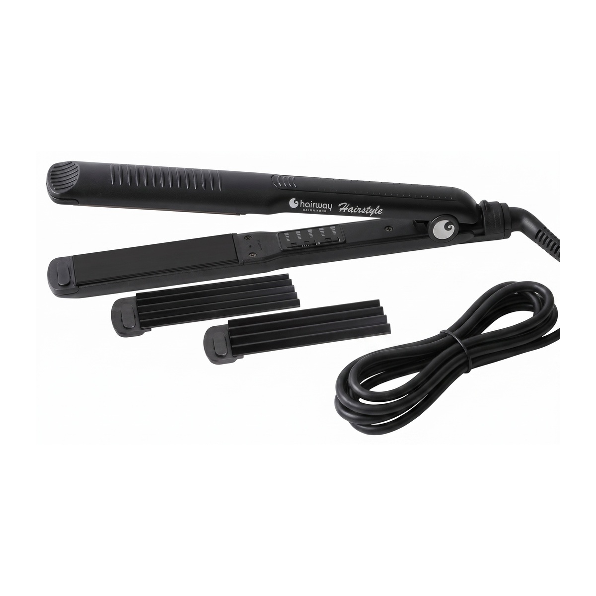 Щипцы для выпрямления и гофре Hairway Hairstyle 170W (3 съемные насадки 19;25;32 мм)