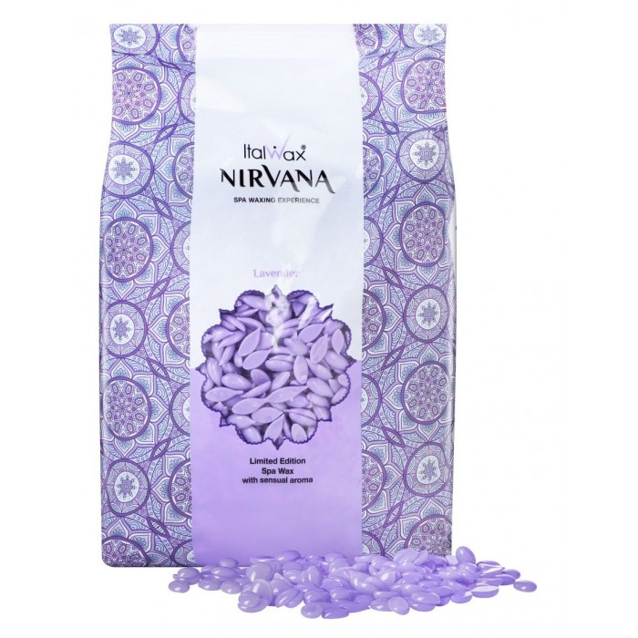 Воск горячий (пленочный)  ITALWAX Nirvana / Vanira, Лаванда гранулы 1 кг