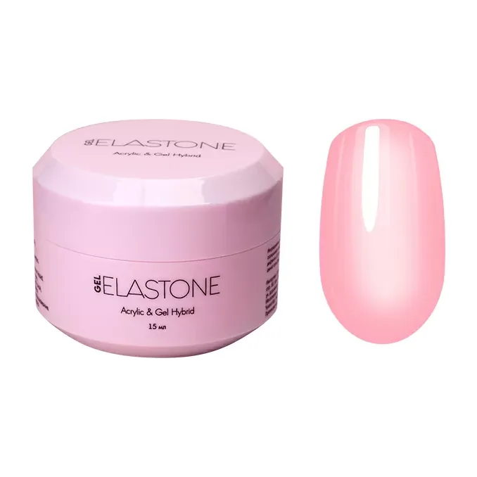 Гибрид акрила и геля ELASTONE GEL, 15 мл №3949 (прозрачно-розовый) !!!
