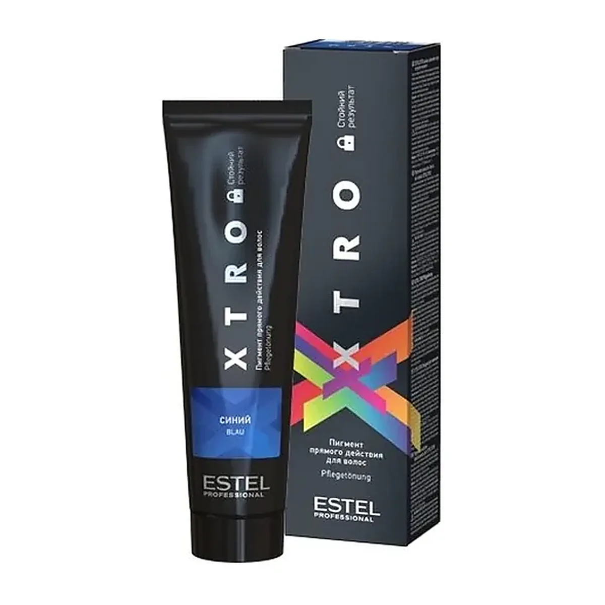 Пигмент прямого действия для волос XTRO BLACK Синий, 100 мл (стойкий результат)