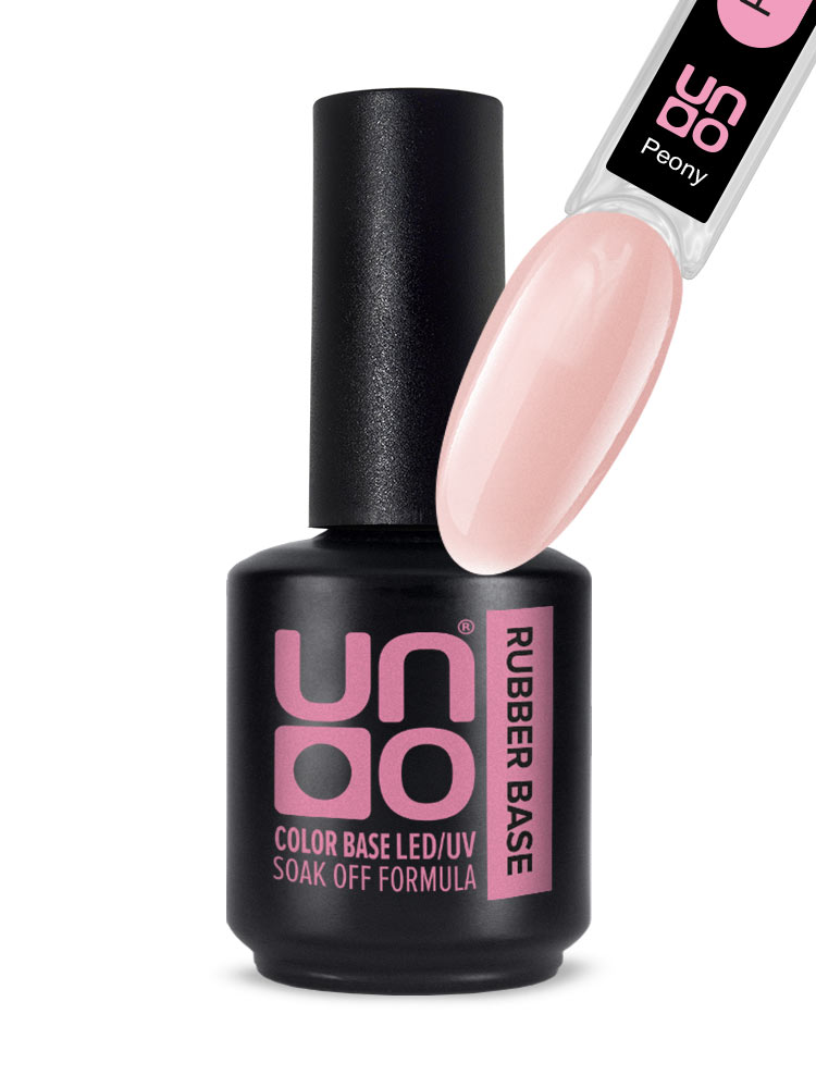 Камуфлирующее базовое покрытие для гель-лака RUBBER "Uno" Peony,12 г
