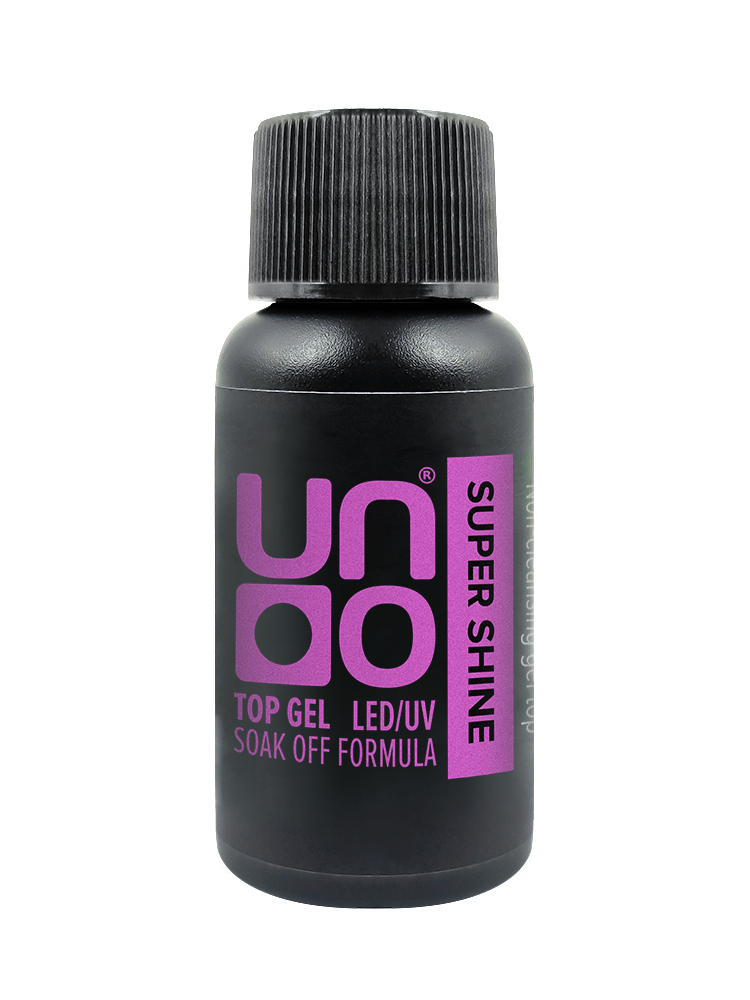 Верхнее покрытие для гель-лака "Uno" SUPER SHINE без липкого слоя, 30мл.