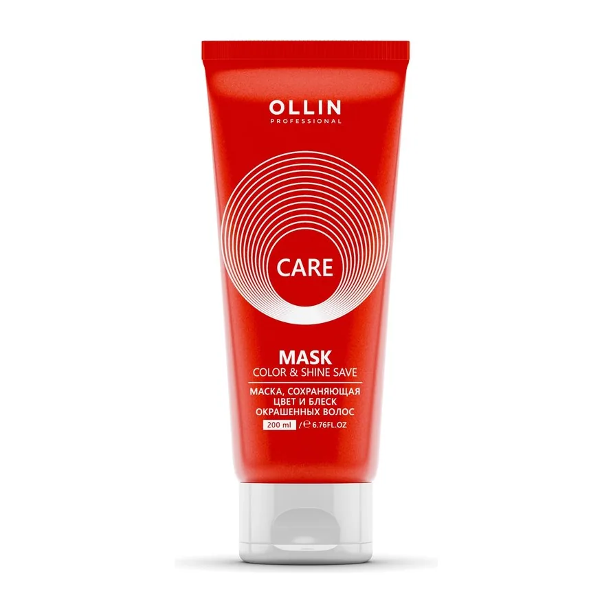 OLLIN CARE Маска, сохраняющая цвет и блеск окрашенных волос 200мл/ Color&Shine Save Mask САЛОНЫ
