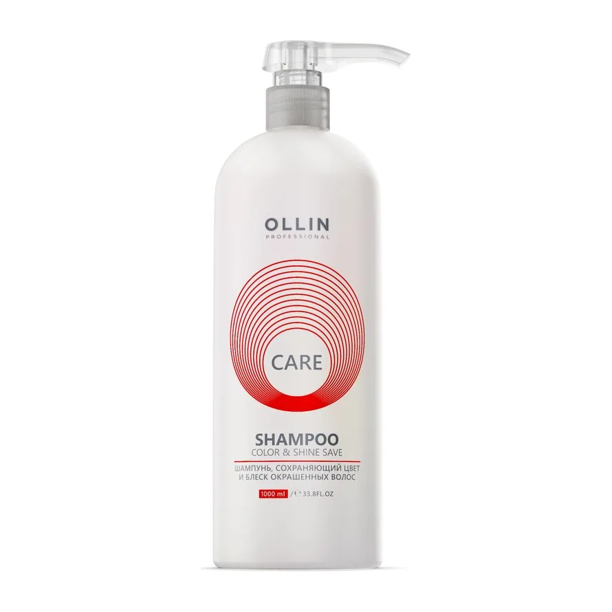 OLLIN CARE Шампунь сохр. цвет и блеск окрашен волос 1000мл/Color&Shine Save Shampoo / 726895 САЛОНЫ