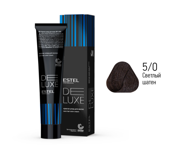 5/0 Краска-уход De Luxe, светлый шатен