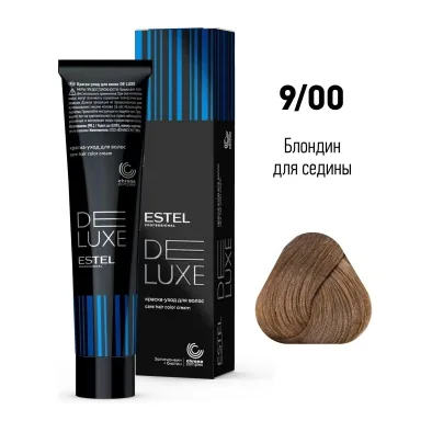 9/00 Краска-уход De Luxe, блондин для седины