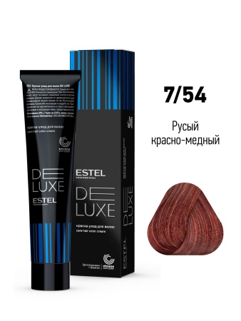 7/54 Краска-уход De Luxe, русый красно-медный