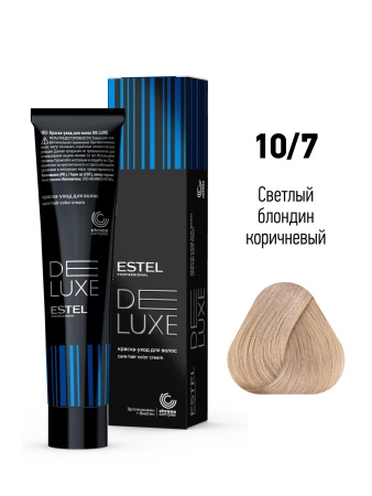 10/7 Краска-уход De Luxe, светлый блондин коричневый