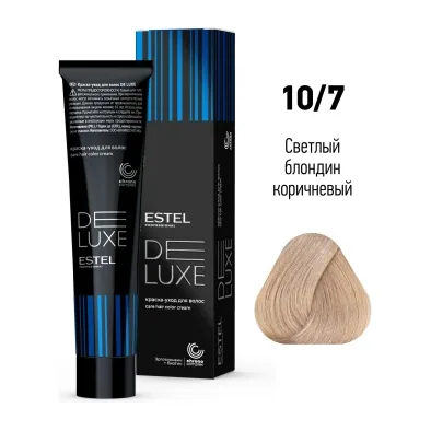 10/7 Краска-уход De Luxe, светлый блондин коричневый