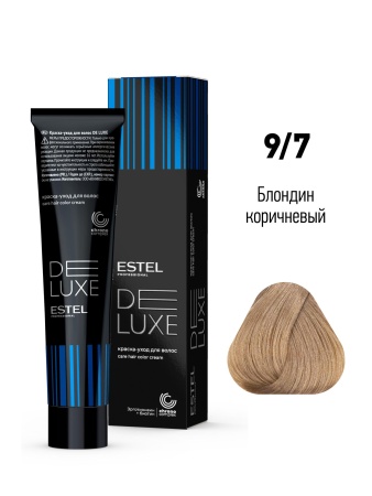 9/7 Краска-уход De Luxe, блондин коричневый