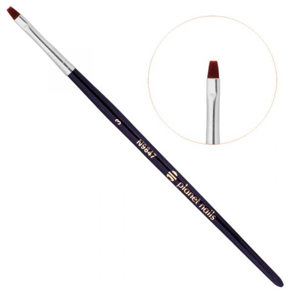 кисть Planet Nails для китайской росписи квадратная № 3 9847