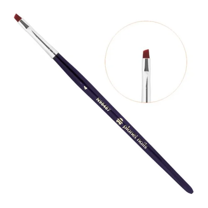 Кисть Planet Nails для китайской росписи скошенная № 4 98487