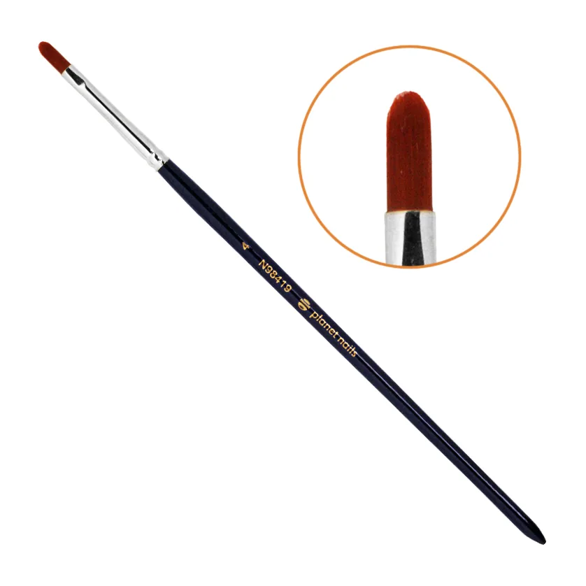 Кисть Planet Nails гелевая овальная № 4 (98419)